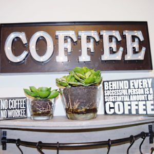 Coffee LED light up sign