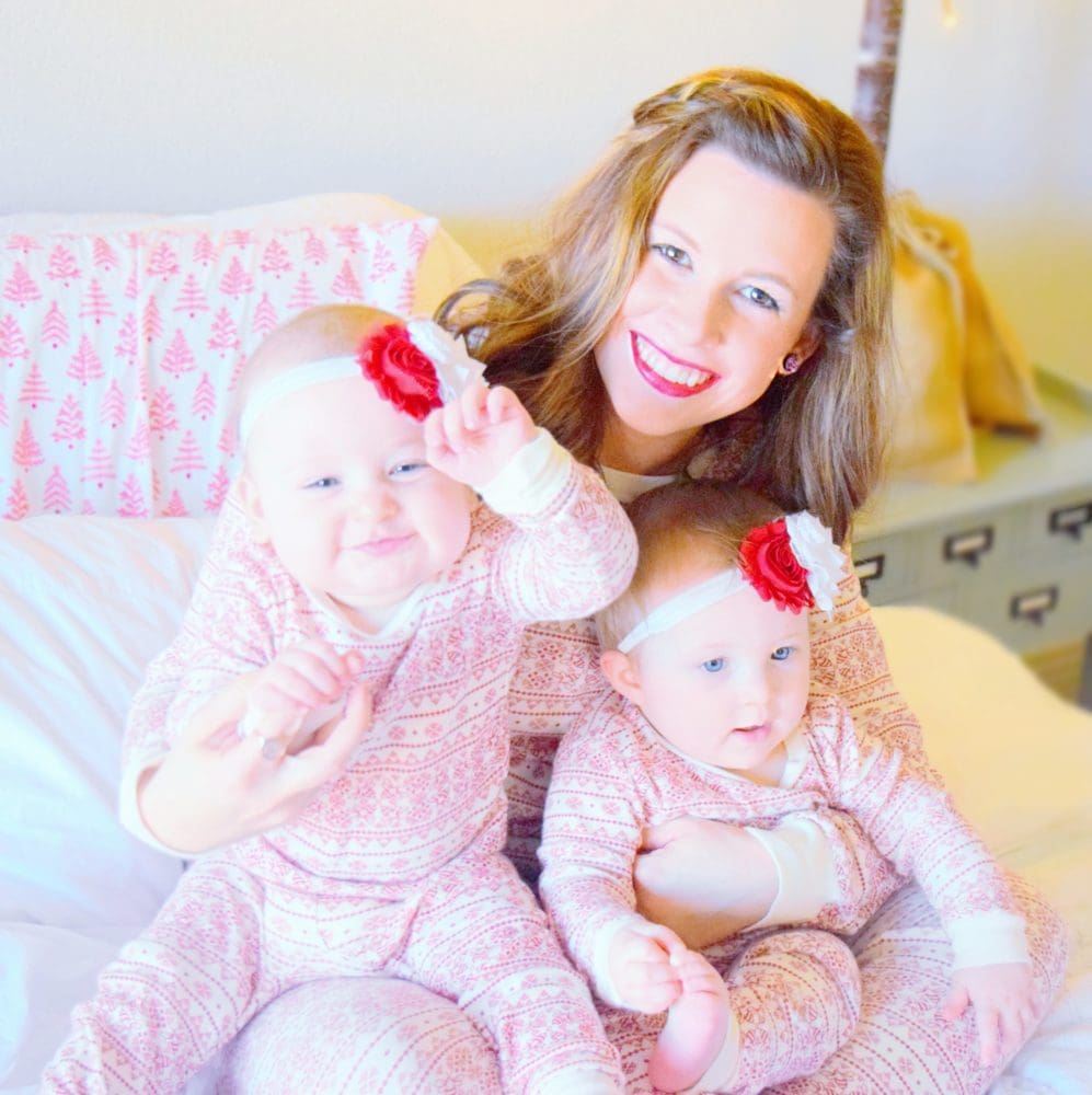 merichelle-genevieve-and-georgia-matching-christmas-pajamas-family-christmas-pictures