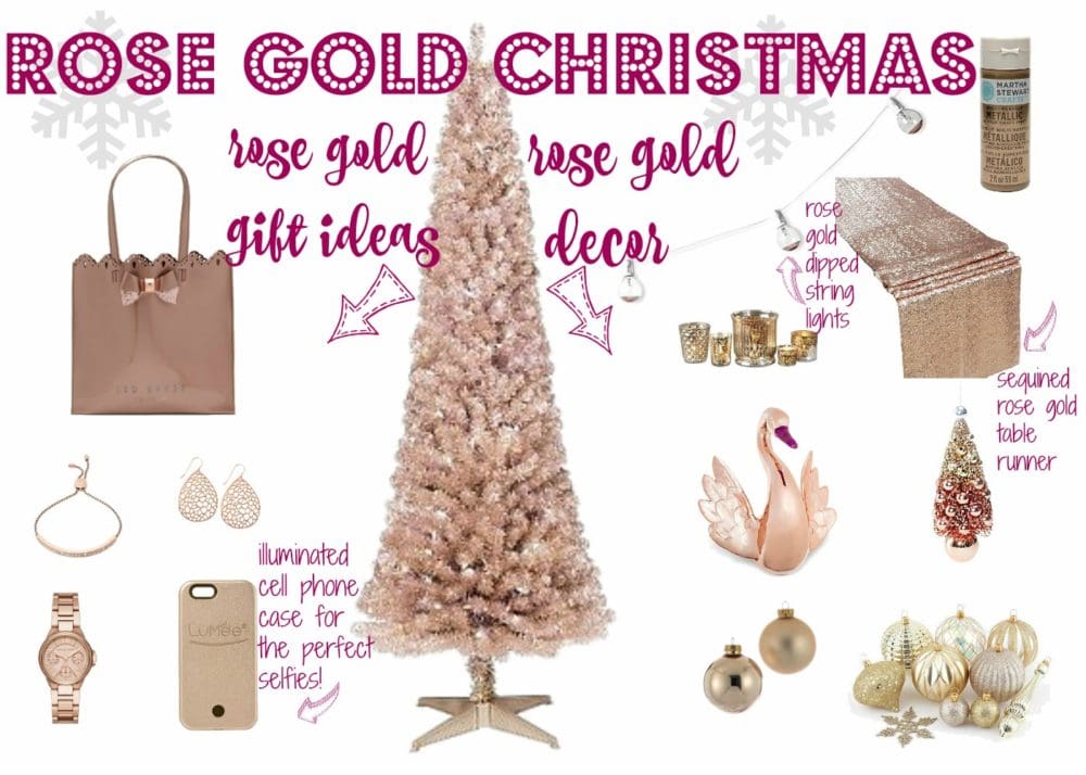 Rose Gold Christmas Decor Rose Gold Gift Ideas