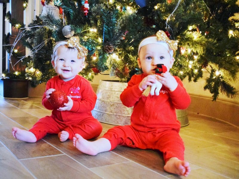 Georgia and Genevieve Christmas Tree