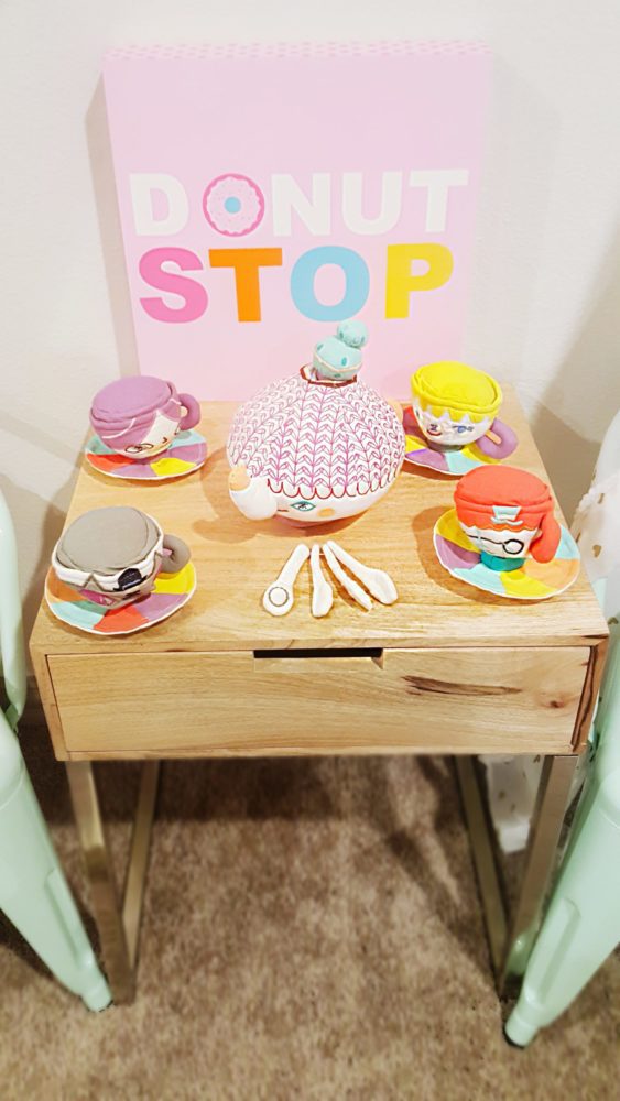 Playroom Makeover Donut Stop Sign Tea Party Table