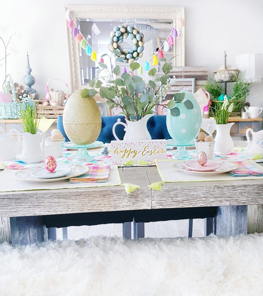 Easter Tablescape Easter Table Decor 