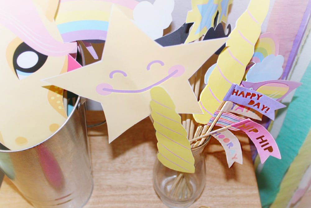 Unicorn Birthday Party Ideas Unicorn Photo Booth Props coolest unicorn party ideas