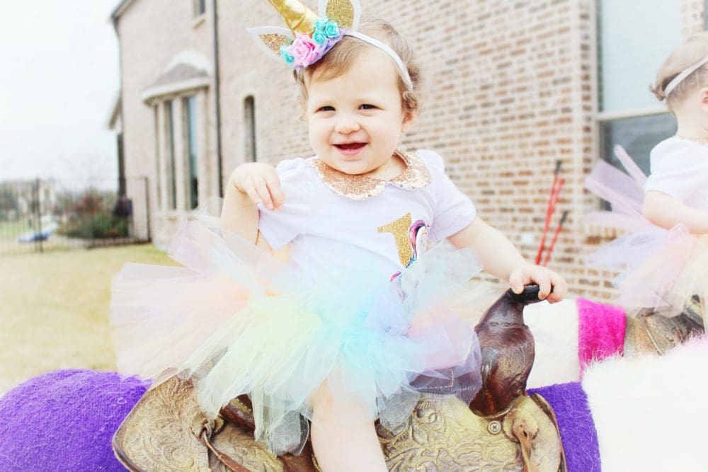 First birthday best sale unicorn onesie