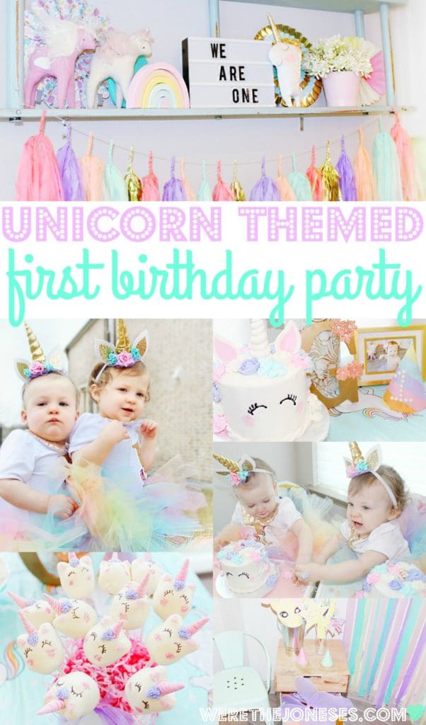 Pastel Rainbow Unicorn Birthday Party Ideas, Photo 1 of 5