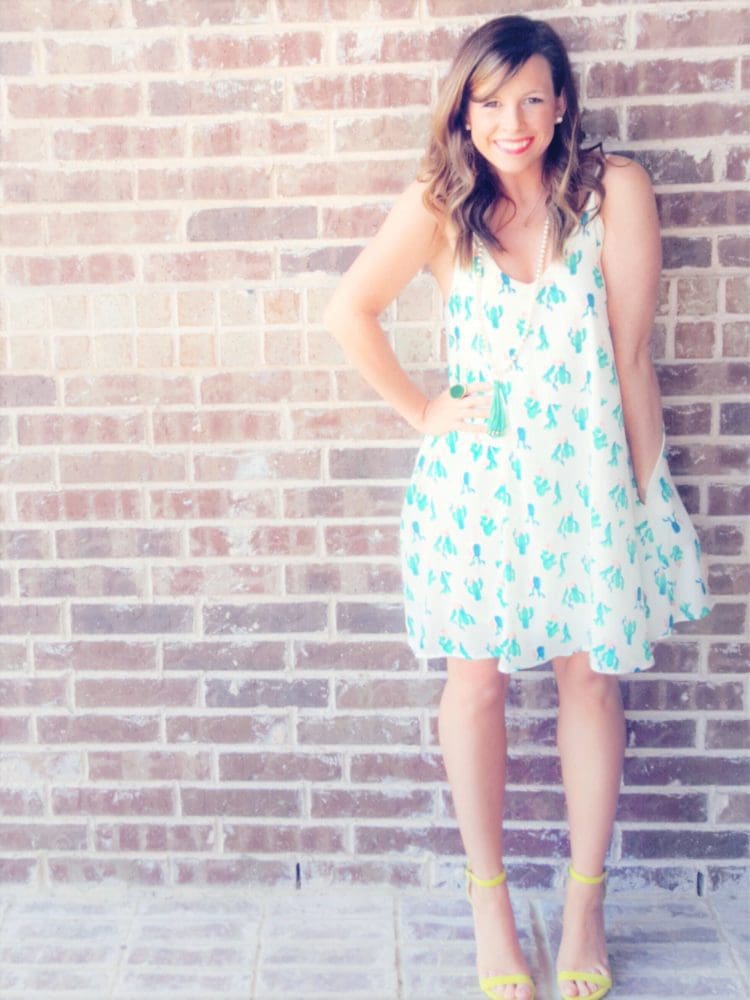 cactus dress print