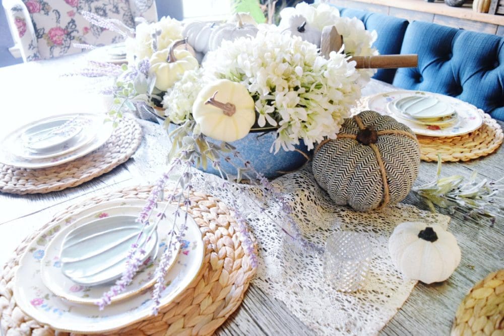 Feminine Romantic Fall Tablescape