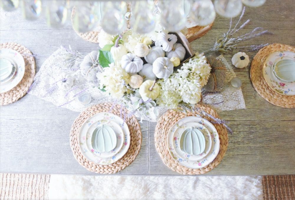 Feminine Romantic Fall Tablescape