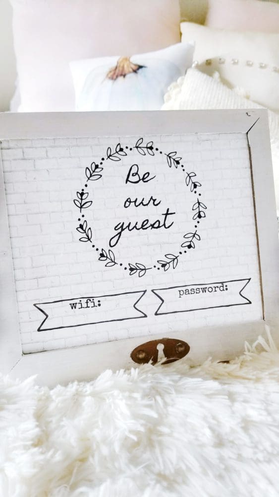 Be Our Guest Wifi Frame DIY 