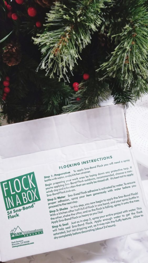 flocking your tree step by step instructions