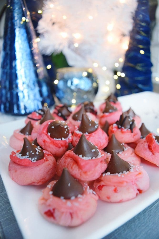 Cherry Kiss Thumbprint Cookies