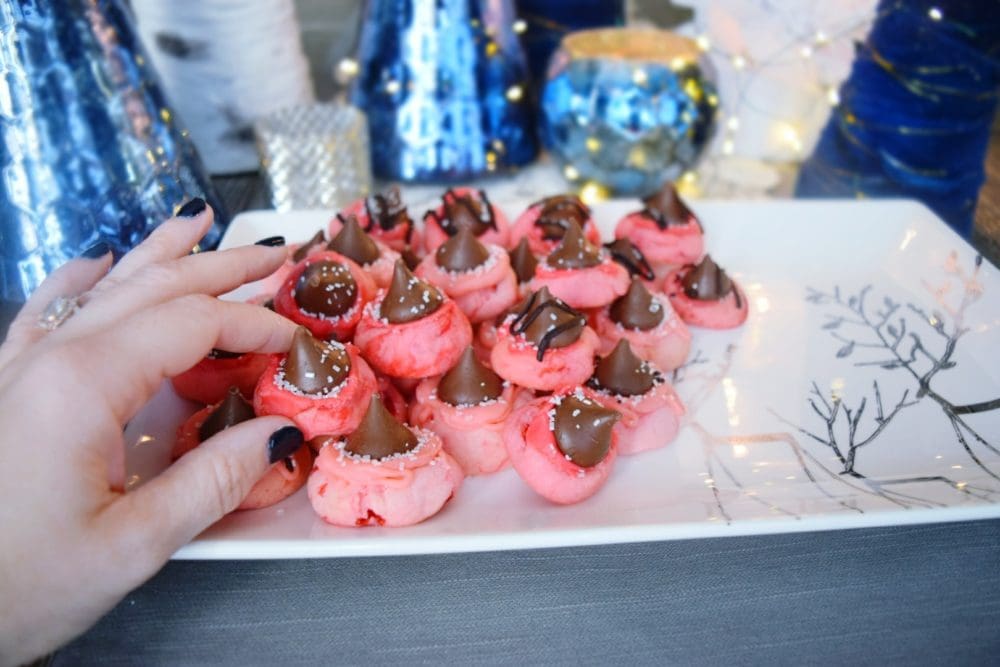 Cherry Kiss Thumbprint Cookies