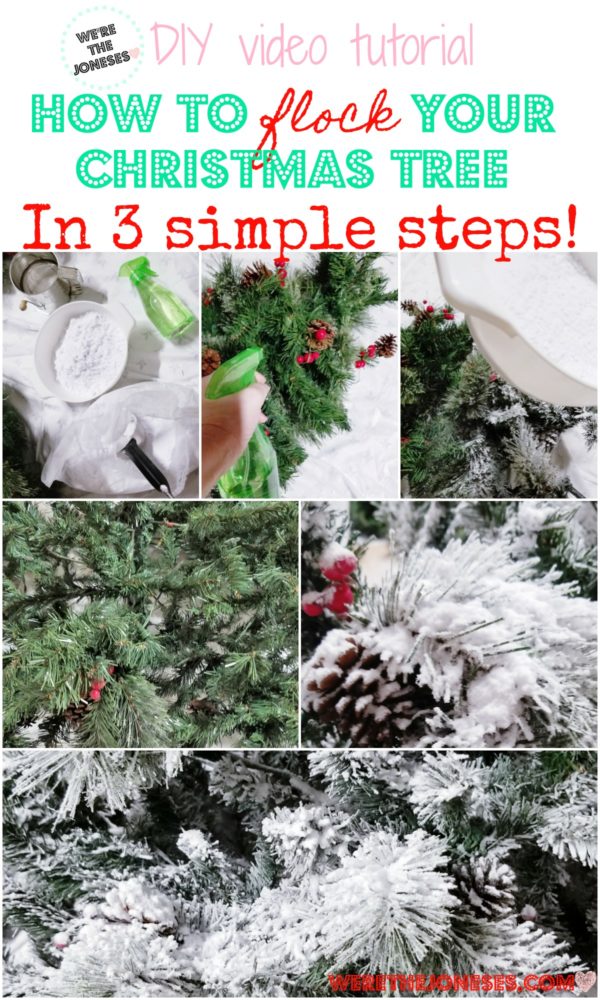 How to flock your Christmas tree in three simple steps