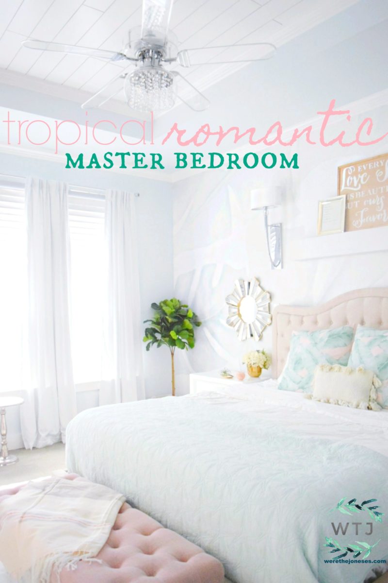 Master Bedroom Makeover Tropcial Bedroom Anewall Bird Mural Tropical Wallpaper httpwerethejoneses.com