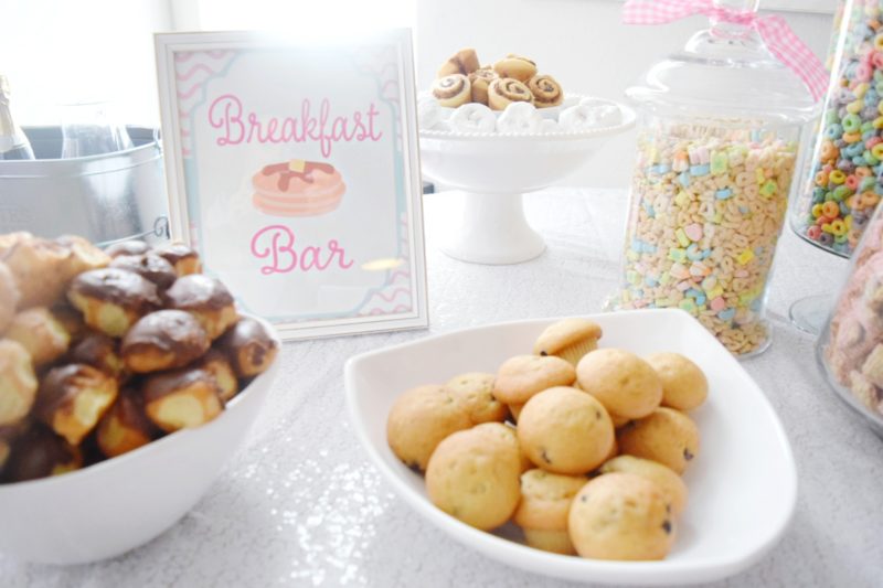 pancake and pajamas breakfast bar birthday party ideas pancake bar cereal bar for kids birthday party breakfast party food ideas