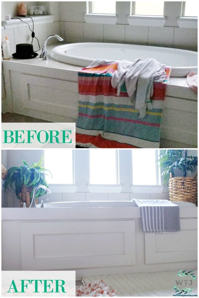 Master Bathroom Refresh Decorating Ideas On a Budget Before and After Pictures Affordable and Simple Tips for Decorating a Bathroom on a Budget