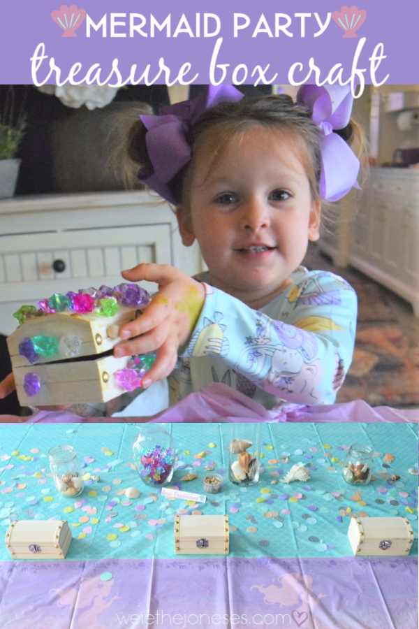 ideas for under the sea party craft treasure box craft 