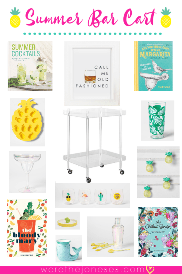 Summer Bar Cart Styling and Decorating Ideas