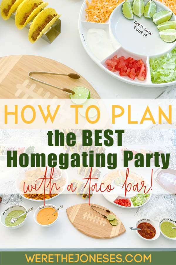 plan the BEST homegating party with these game day party tips