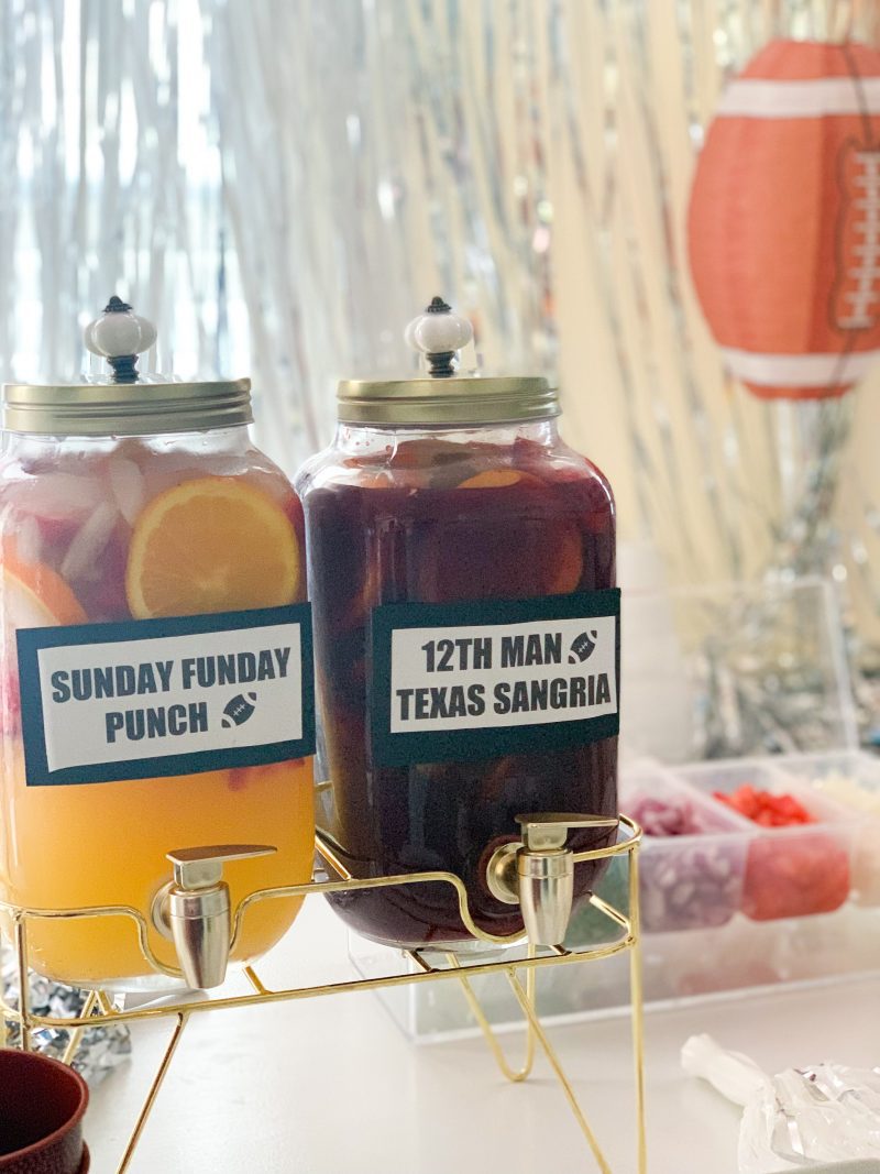 football themed cocktails game day drink recipes easy sangria recipe for a crowd for homegating football parties