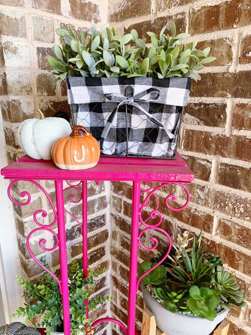 fall front porch decor