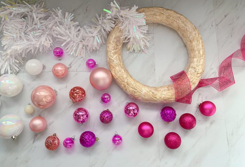 easy wreath tutorial step by step instruction to make christmas wreath