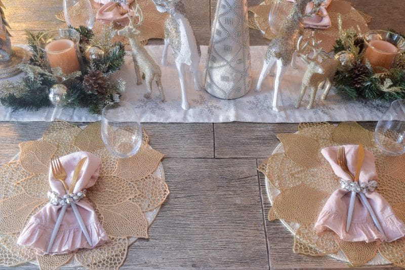 silver and gold christmas table ideas