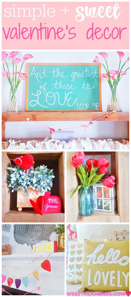 Sweet and Simple Valentine’s Day Decor