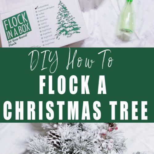 christmas tree flock diy