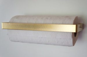gold wall mount hanging paper towel holder
