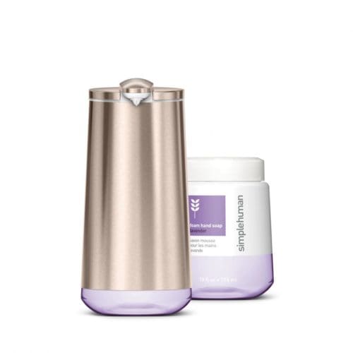 simple human foam cartridge sensor pump rose gold