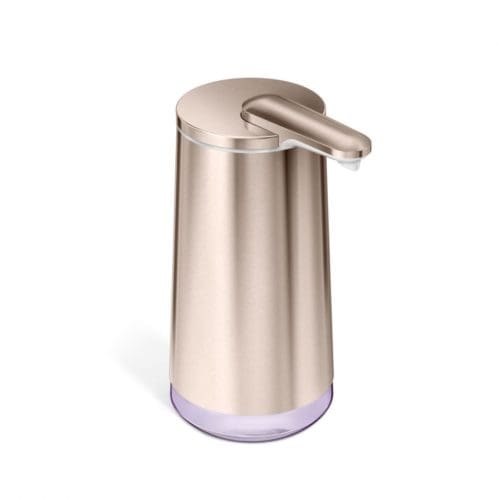 simple human foam cartridge sensor pump rose gold