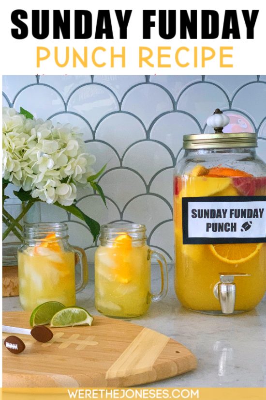 big batch punch recipe for sunday funday!