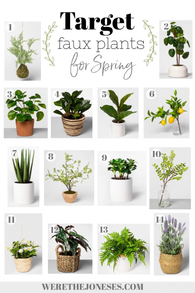 artificial plants and flowers from target for spring decor