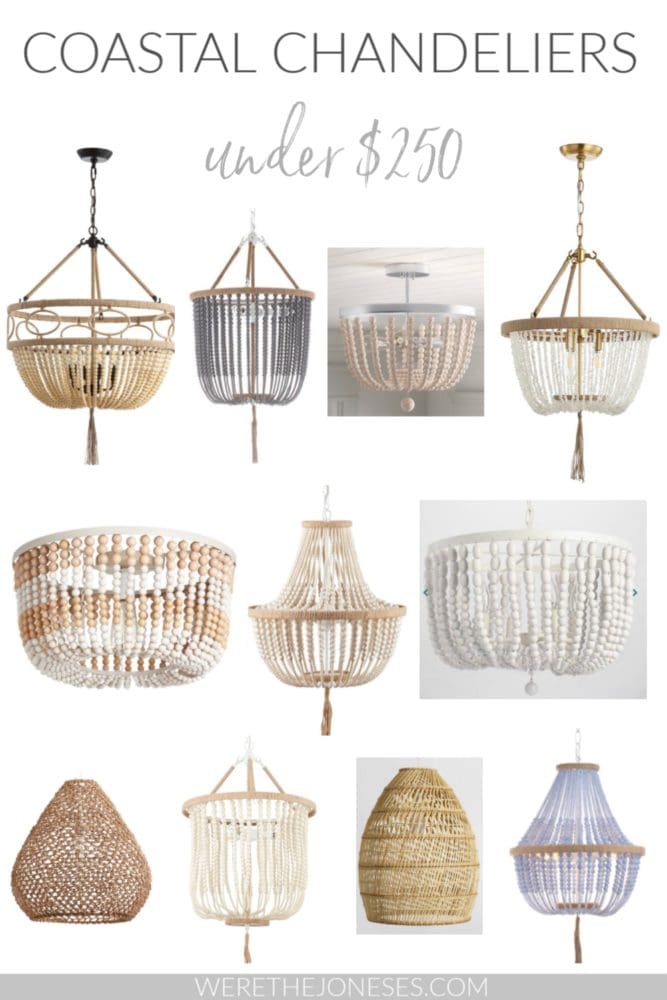 12 Coastal Chandeliers Under $250 - Affordable Lighting For Your Home ...