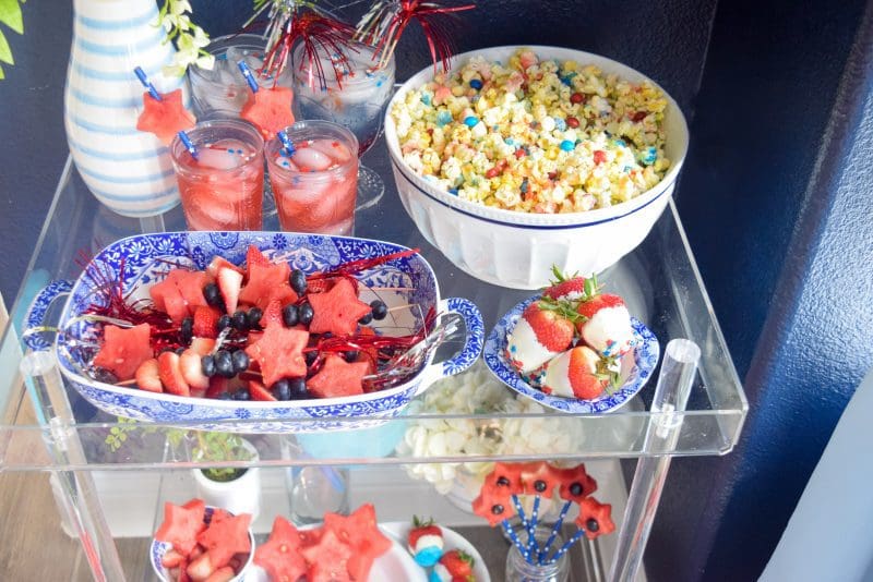 patriotic red white and blue appetizers for july 4th