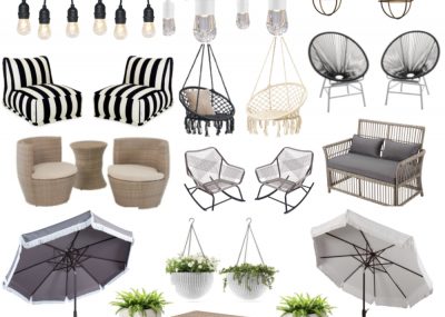 affordable patio furniture budget friendly patio seating outdoor umbrellas outdoor string lights