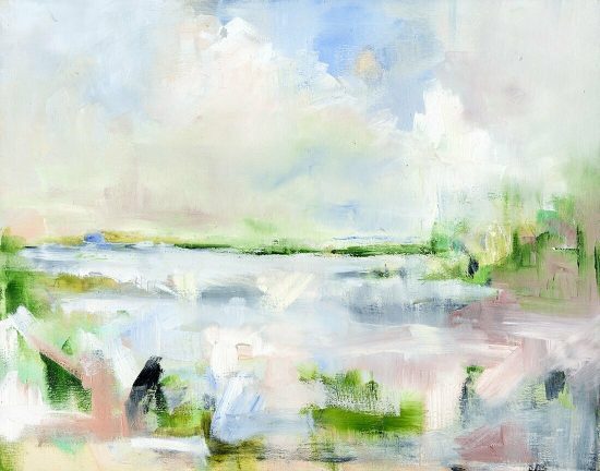 Danielle Cather Cohen Art Lake Pastel - coastal artwork 
