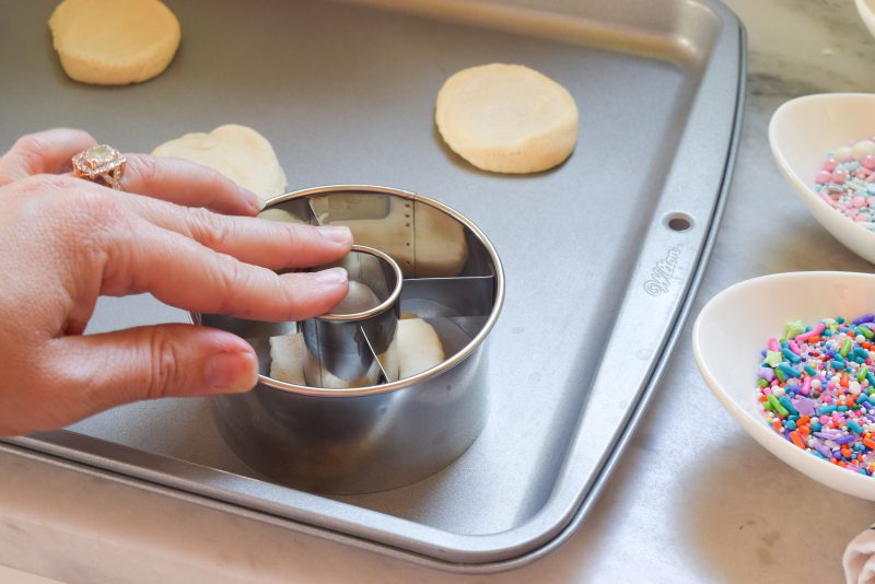 donuts with biscuit dough