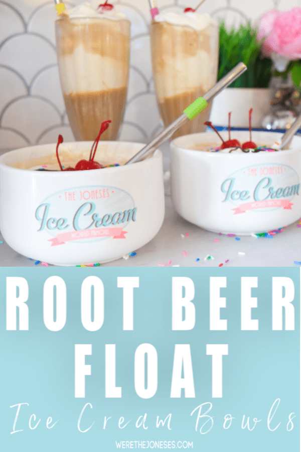 root beer float ice cream sundae