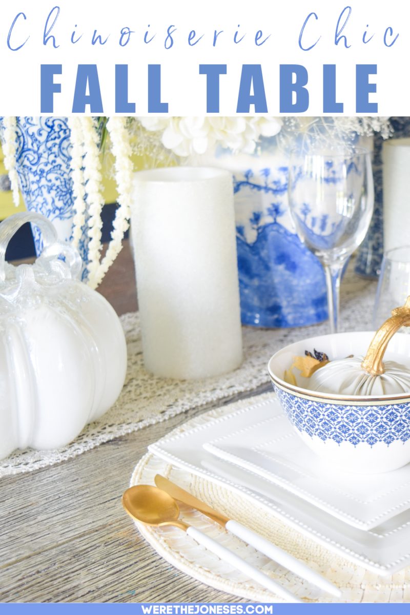 chinoiserie chic fall dining room