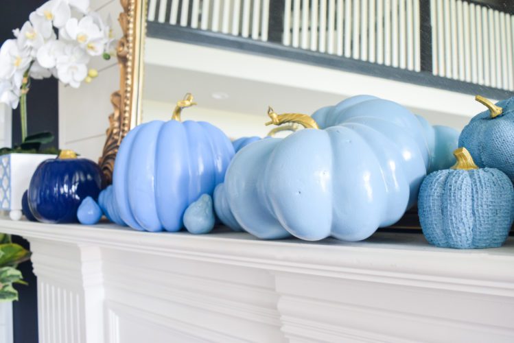 Ombre Painted Pumpkins DIY | Easy Fall Mantel Tutorial » We're The Joneses