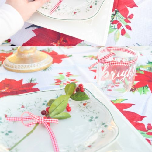 how to decorate an outdoor holiday table