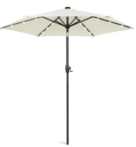 solar LED patio umbrella
