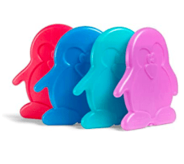 Fit + Fresh Cool Coolers Slim Ice Packs, Penguin Shaped, Long Lasting Ice Packs for Lunch Bags