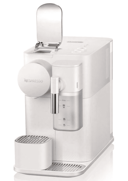 nespresso machine in white