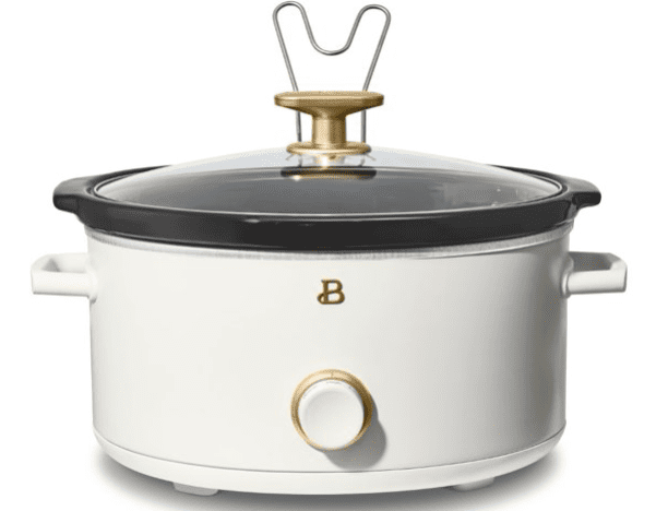 modern slow cooker in white
